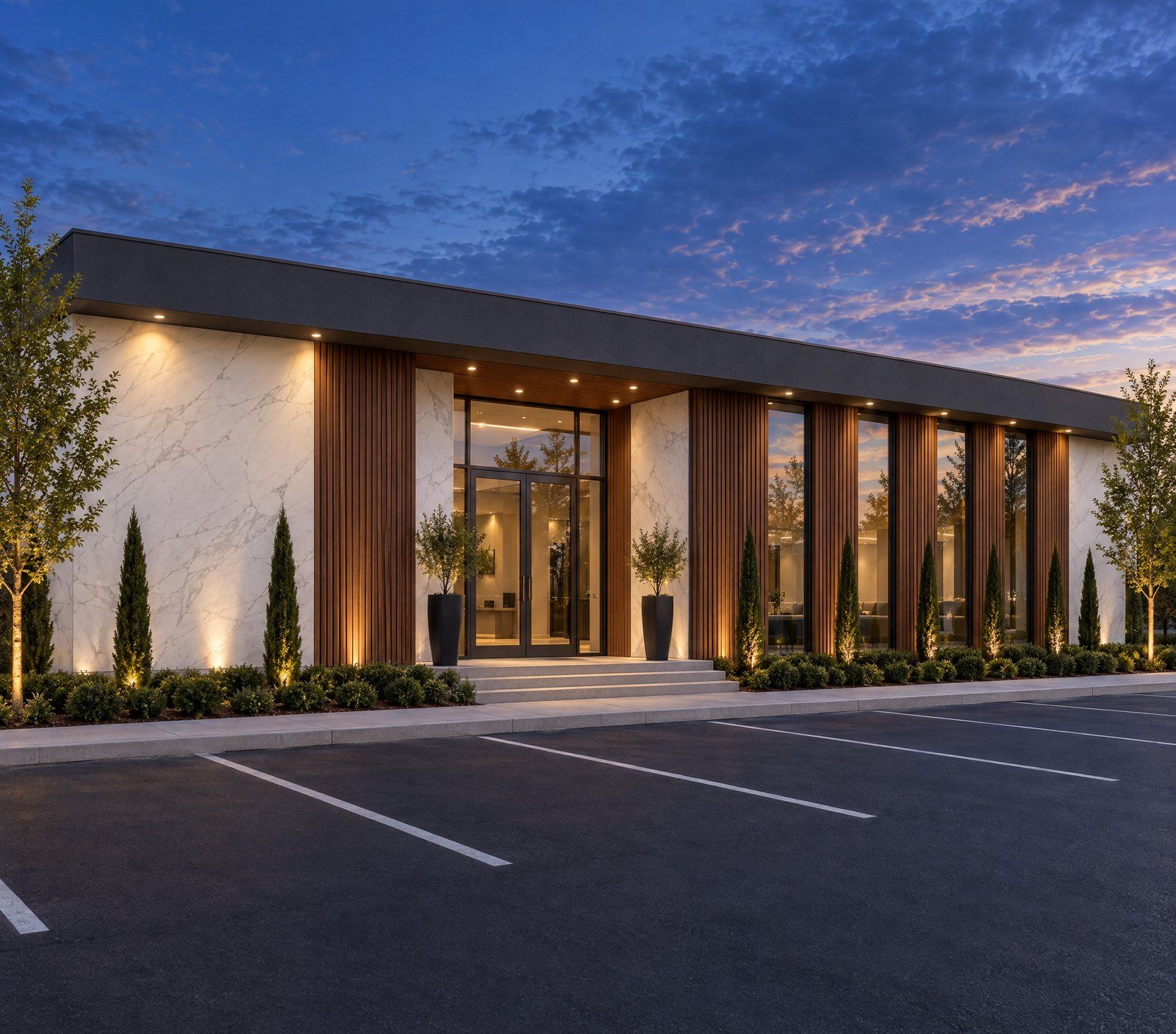 Concept visualization of Shoals Medical Park, a planned medical office building in Sheffield, Alabama